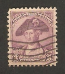 Stamps United States -  II Centº del nacimiento de Washington, por Charles Wilaon Peale