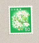 Stamps Japan -  Rama con flores