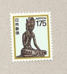 Stamps Japan -  Templo Maitreya Horyuji
