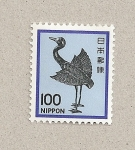 Stamps Japan -  Grulla de plata