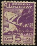 Stamps Uruguay -  Late Fee Stamps. Sello de retardo. Servicio de Alcance y U.H. 