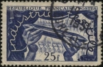 Stamps : America : France :  Industria textil