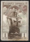Stamps Spain -  531 Descubrimiento de América. Nao Santa María.