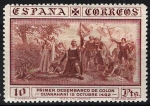 Stamps Spain -  545 Descubrmiento de América. Desembarco en Guanahaní.