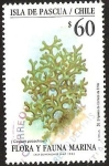 Stamps America - Chile -  ISLA DE PASCUA - FLORA Y FAUNA MARINA (
