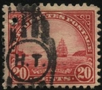 Stamps : America : United_States :  Buque velero en el estrecho de Golden Gate. 