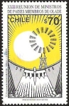 Stamps Chile -  XXIII REUNION DE MINISTROS DE PAISES MIEMBROS DE OLADES