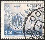 Stamps Chile -  LINEA AEREA NACIONAL - CHILE (LAN)