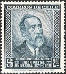 Stamps Chile -  UNION POSTAL UNIVERSAL - HEINRICH VON STEPHAN