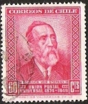 Stamps Chile -  UNION POSTAL UNIVERSAL - HEINRICH VON STEPHAN