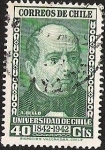 Sellos de America - Chile -  UNIVERSIDAD DE CHILE - A. BELLO