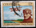 Sellos de America - Colombia -  75 años del Primer Vuelo Postal.