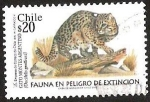 Stamps Chile -  FAUNA EN PELIGRO DE EXTINCON - GATO MONTES ARGENTINO