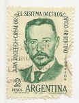 Stamps : America : Argentina :  Juan Vucetich-Creador del sistema dactiloscópico Argentino