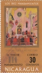 Stamps America - Nicaragua -  Los diez mandamientos - El tercer mandamiento 