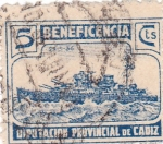 Stamps Spain -  Beneficiencia. Diputación Provincial de Cádiz
