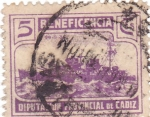 Stamps : Europe : Spain :  Beneficiencia. Diputación Provincial de Cádiz