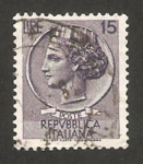 Stamps : Europe : Italy :  moneda siracusana