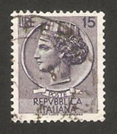 Stamps Italy -  moneda siracusana