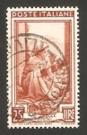 Stamps Italy -  581 - Recogida de naranjas (con filigrana A)