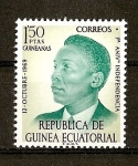 Stamps : Africa : Equatorial_Guinea :  I Aniversario de la Independencia