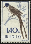 Stamps Uruguay -  Aves autóctonas. La tijereta. 