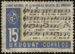 Stamps Uruguay -  Primer estrofa del Himno Nacional Uruguayo.