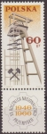 Stamps Poland -  Polonia 1966 Scott 1388 Sello Nuevo Cabeza de Entrada a Mina y Emblema Identificion Mineros Polska 