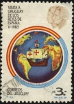 Sellos de America - Uruguay -  Visita de los reyes de España año 1983.