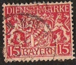 Stamps : Europe : Germany :  BAYERN - DIENSTMARKE