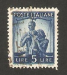 Stamps : Europe : Italy :  familia y justicia