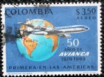 Stamps Colombia -  50 Años de Avianca
