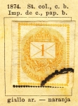 Stamps : Europe : Hungary :  Magyar Kir, edicion 1874