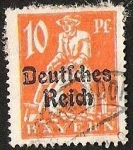 Stamps Germany -  BAYERN - DEUTFCHES REICH