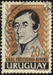 Stamps Uruguay -  General Fructuoso Rivera.