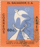 Stamps : America : El_Salvador :  "El hombre y la paz"
