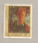 Stamps Canada -  Autoretrato de F. H. Varley