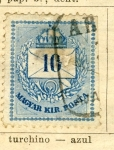 Sellos del Mundo : Europa : Hungr�a : Magyar Kir, edicion 1874