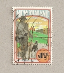 Stamps New Zealand -  Fanfarrón años 20