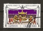 Stamps Grenada -  25 Aniversario de la Coronacion de Isabel II de Inglaterra.