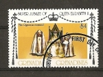 Stamps Grenada -  25 Aniversario de la Coronacion de Isabel II de Inglaterra.