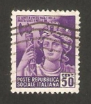 Stamps Italy -  Alegoría fascista