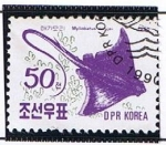 Stamps North Korea -  Pez Manta
