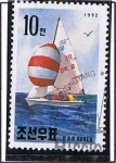 Sellos de Asia - Corea del norte -  Barco de vela