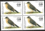 Stamps Chile -  AVES CHILENAS - ZORZAL