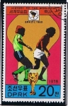 Stamps North Korea -  Hitoria of the world cup