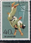Stamps North Korea -  Judo