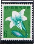 Stamps Asia - South Korea -  Flor
