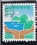 Stamps Asia - South Korea -  Lago