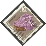 Stamps United States -  mineral amatista